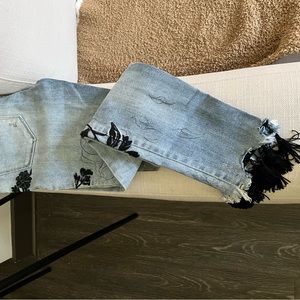 Blank NYC Fringe Skinny Jeans, Sz 27